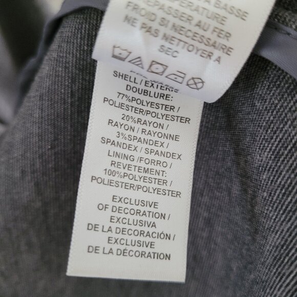 Laundry By Shelli Segal Gray Trimmed Blazer US 8 - Picture 7 of 8